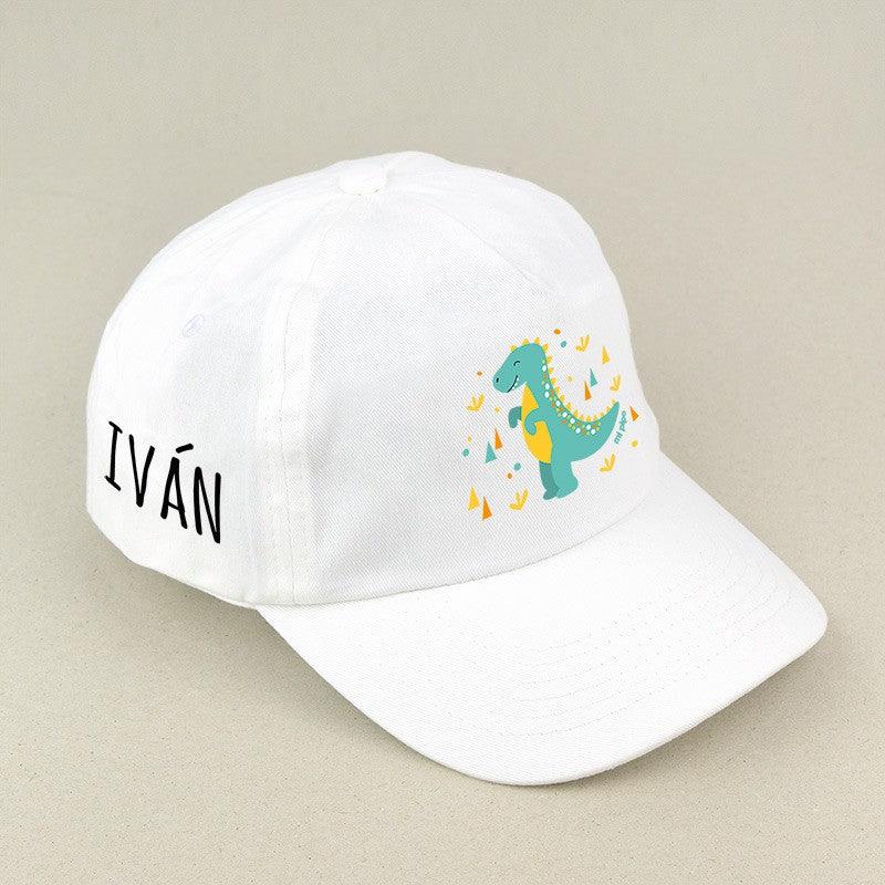 Gorra Junior Personalizada Dinosaurio Blanca Mi Pipo - Nanetes #