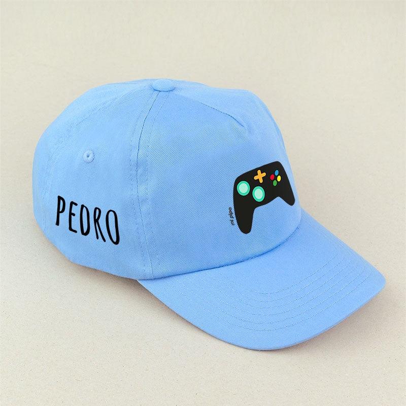 Gorra Junior Personalizada Gamer Azul Mi Pipo - Nanetes #
