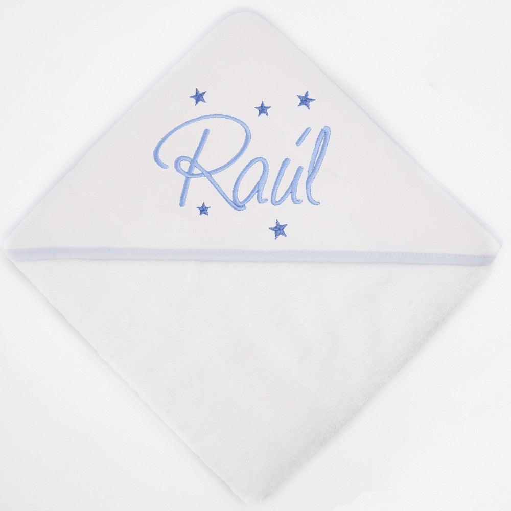 Capa de Baño Bebé Personalizada Nombre 5 Estrellas Nanetes - Nanetes #