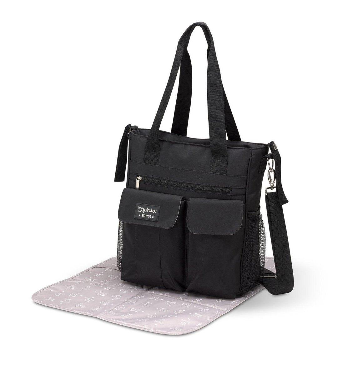 Bolso Silla Paseo Bebé Pirulos Carry Negro - Nanetes