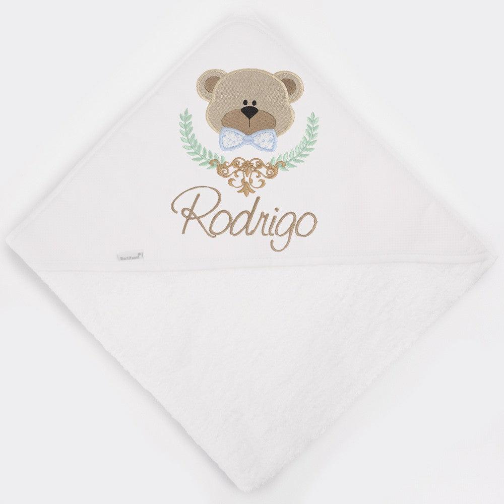 Capa de Baño Bebé Personalizada Osito Laurel Nanetes - Nanetes #