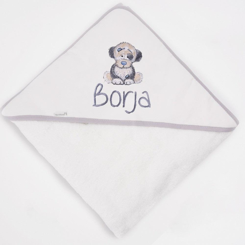 Capa de Baño Bebé Personalizada Perro Old Toy Nanetes - Nanetes #