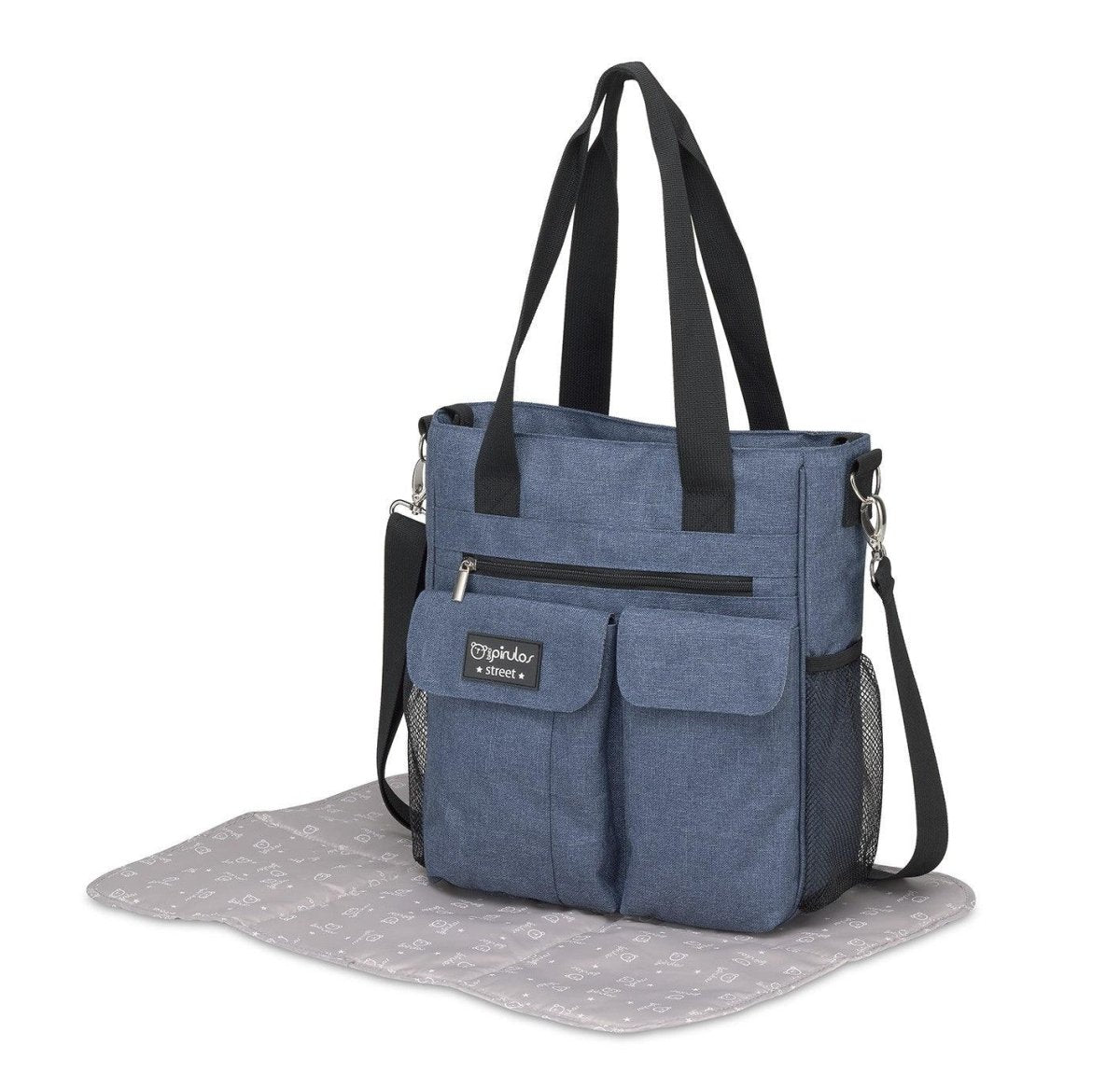 Bolso Silla Paseo Bebé Pirulos Carry Denim Azul - Nanetes