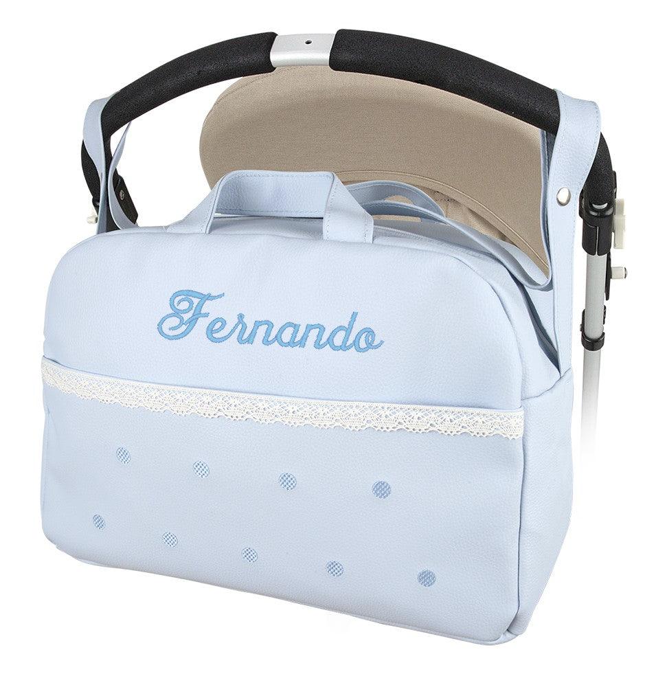 Bolso Personalizado Maternidad Levante Celeste Nanetes - Nanetes #