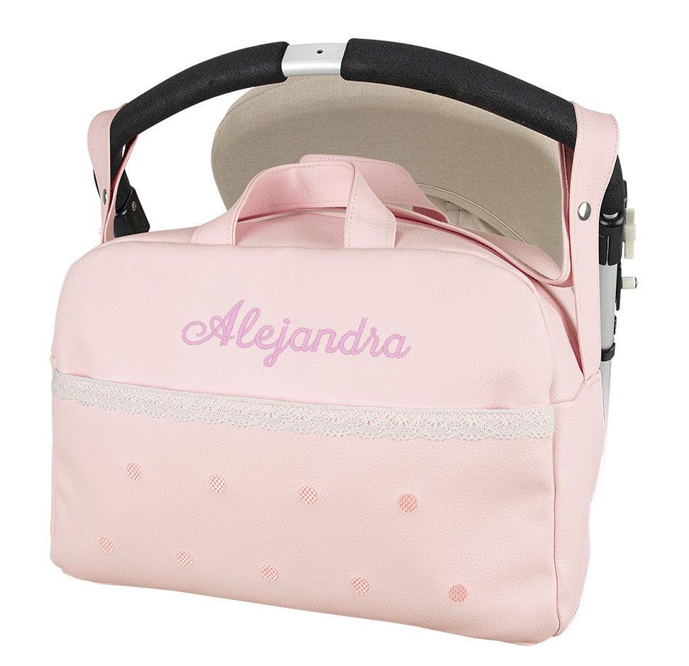 Bolso Personalizado Maternidad Levante Rosa Nanetes - Nanetes #
