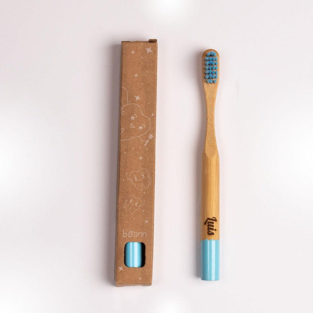 Cepillo de Dientes Bambú Personalizado Infantil Boann - Nanetes #