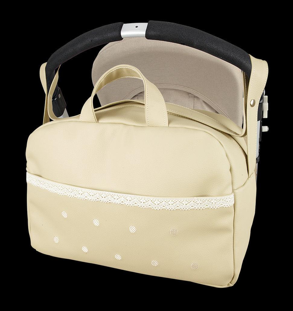 Bolso Maternidad Bebé Polipiel Levante Beige Andumodin - Nanetes #