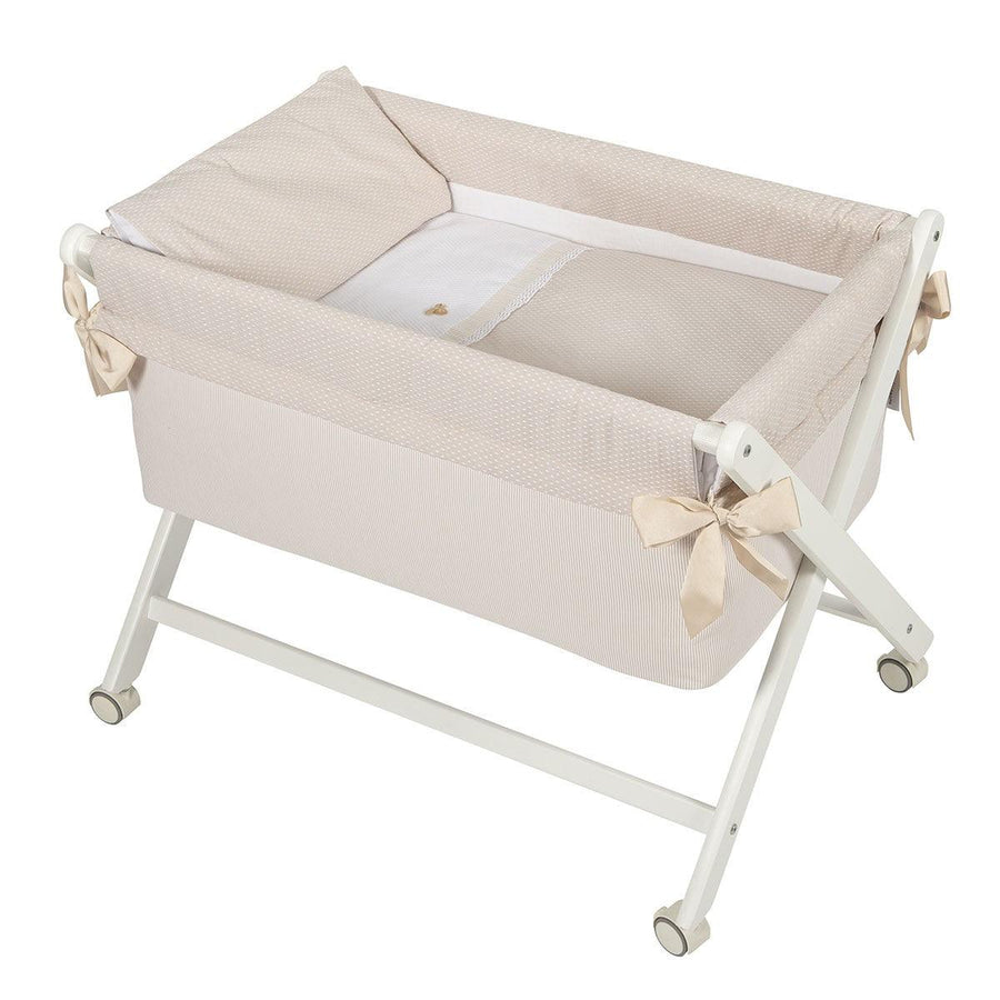 Minicuna Tijera Plegable Bimbi Class Venecia Camel - Nanetes #