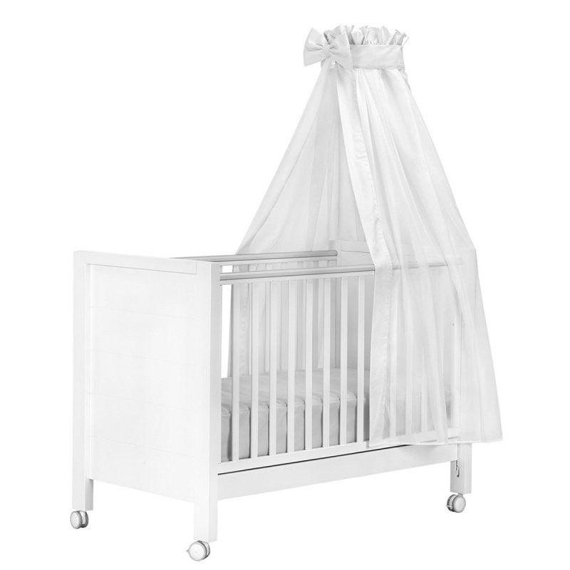 Dosel de cuna Universal Mosquitera Voile Blanco Cambrass - Nanetes #