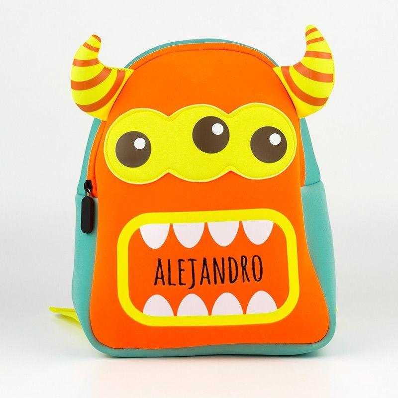 Mochila Personalizada Infantil Neon Neopreno Monster Mi Pipo - Nanetes #