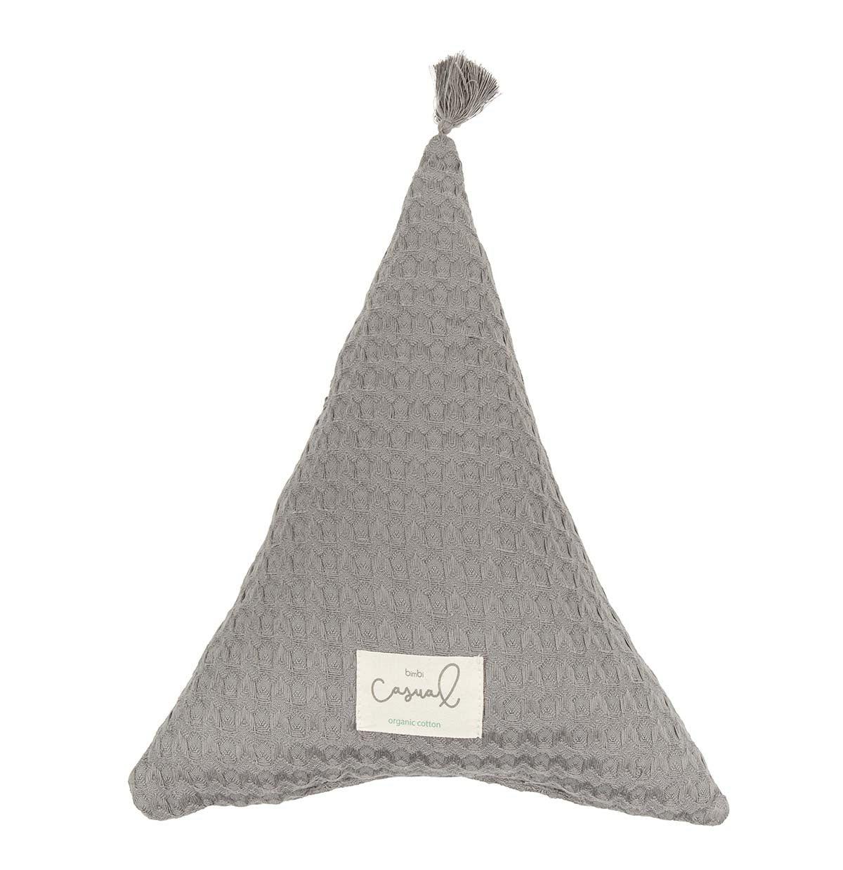 Cojín Decorativo Infantil Crochet Gris Bimbi Casual Dream Marengo - Nanetes #