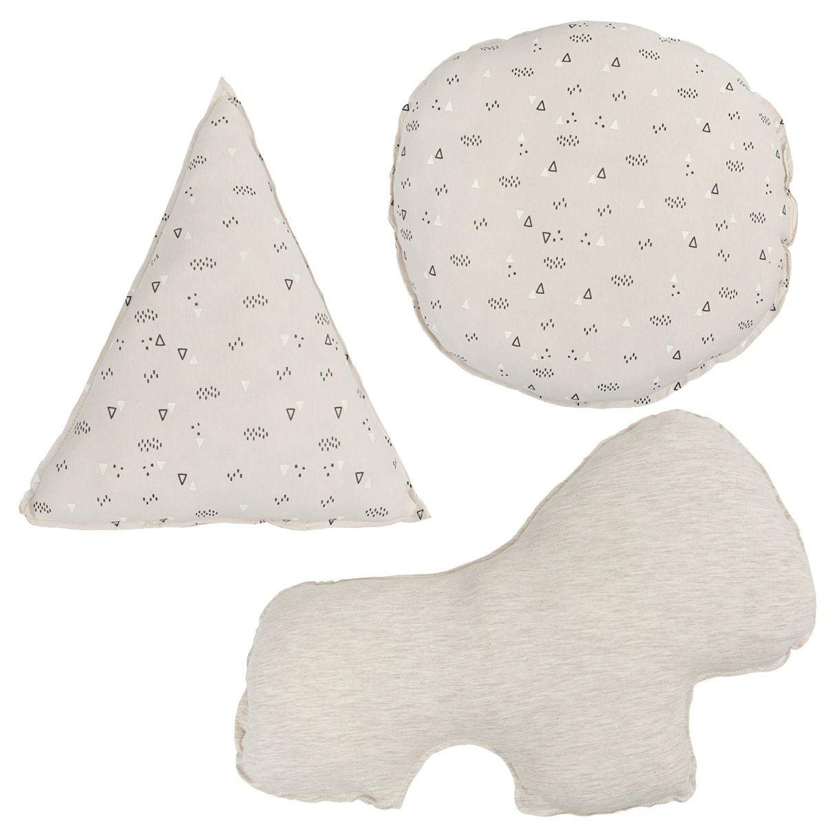 Set 3 Cojines Decorativos Infantiles Leon Lino Bimbi Casual - Nanetes #