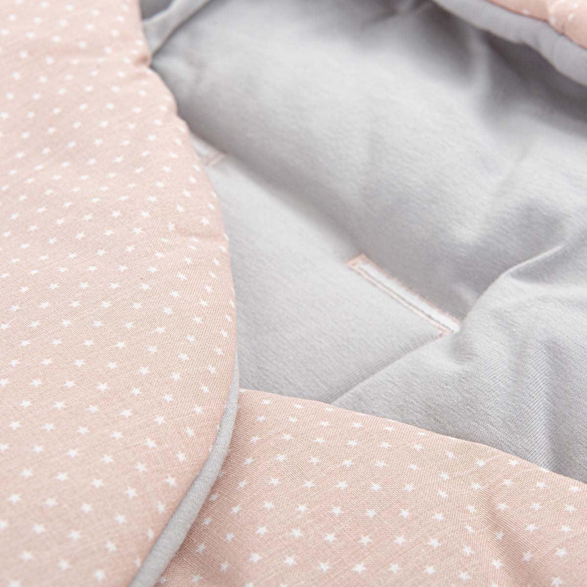 Saco Nana Capucha Luna Rosa Bimbi PIrulos - Nanetes #