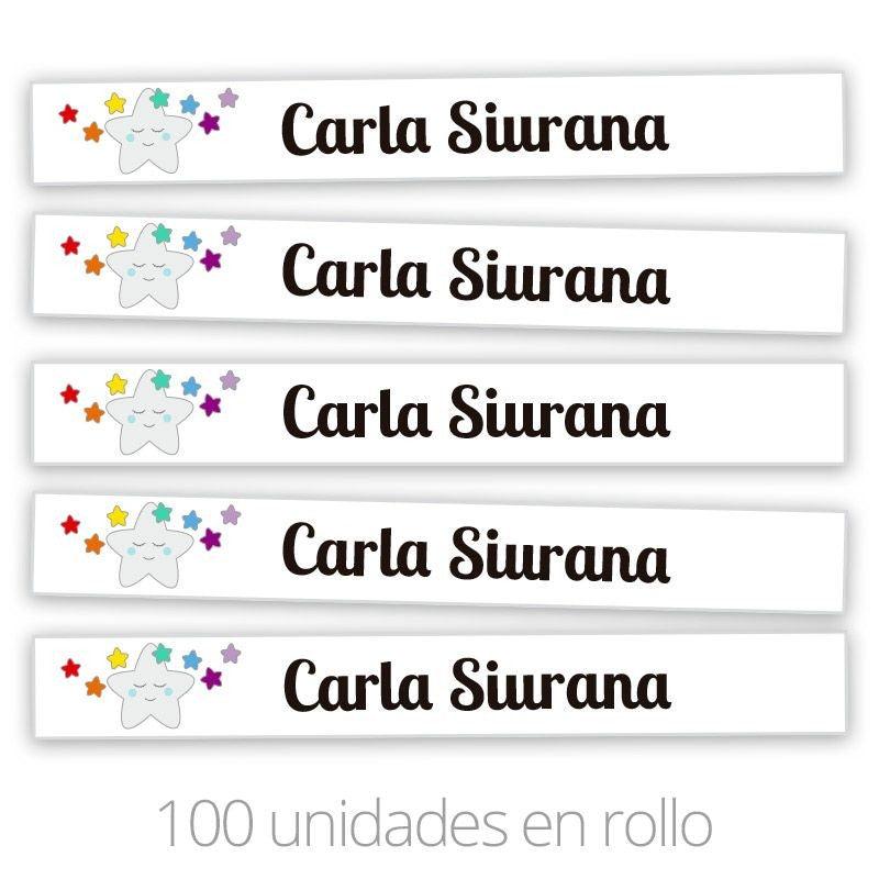 Rollo Cinta Marca Prendas Personalizadas Estrella - Nanetes #