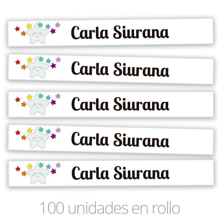 Rollo Cinta Marca Prendas Personalizadas Estrella - Nanetes #