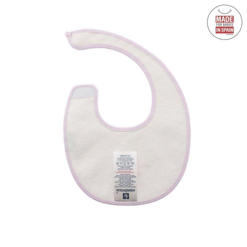 Babero Recien Nacido Cambrass Impermeable Algodón Pi Pio Rosa - Nanetes #