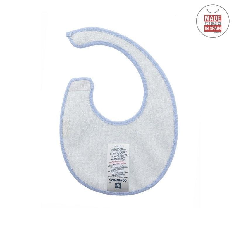 Babero Recien Nacido Cambrass Impermeable Algodón Pi Pio Celeste - Nanetes #