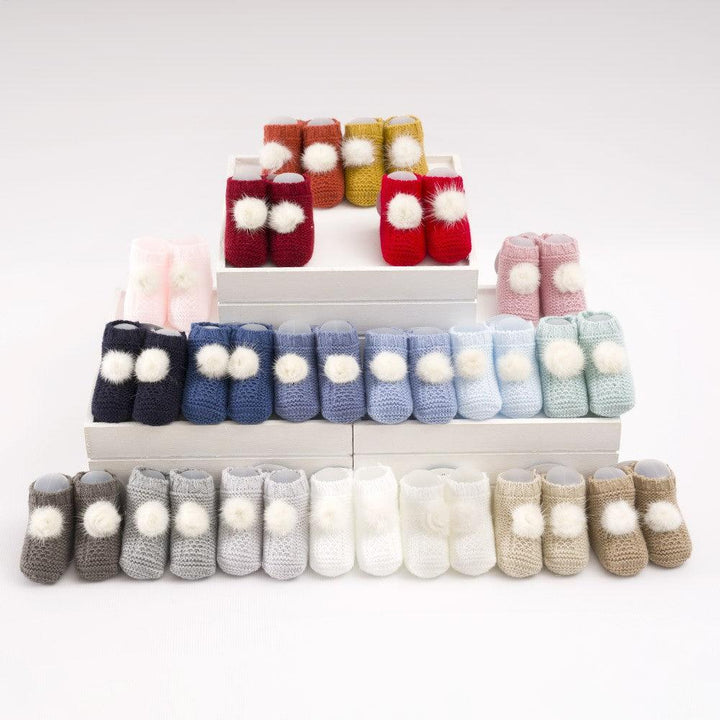 Peucos Invierno Bebé Pompon Juliana j4195 Colores - Nanetes #