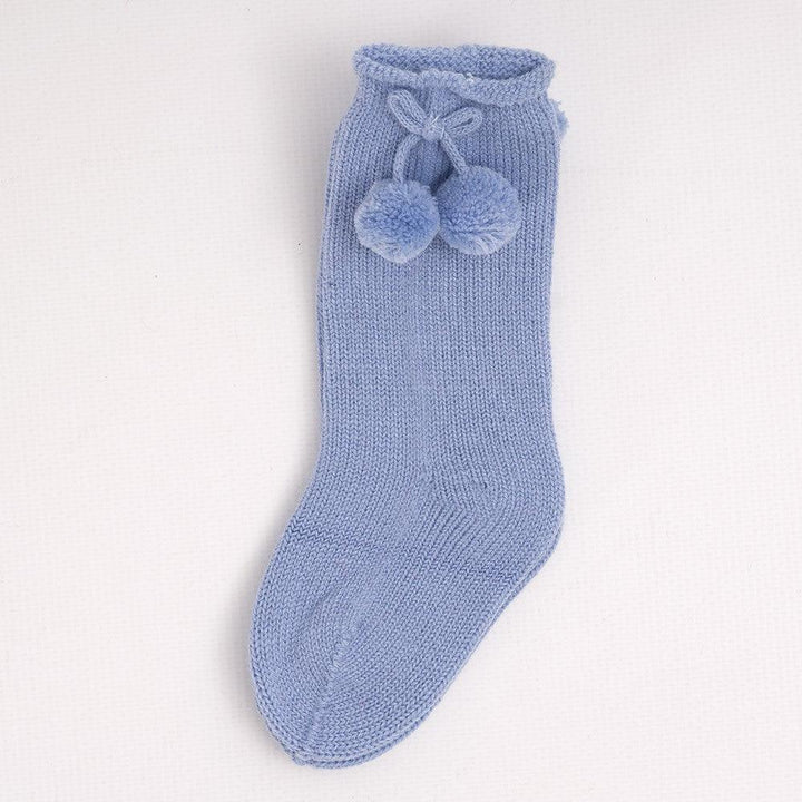 Calcetines Bebé Pompones Borlas Invierno Juliana J4196