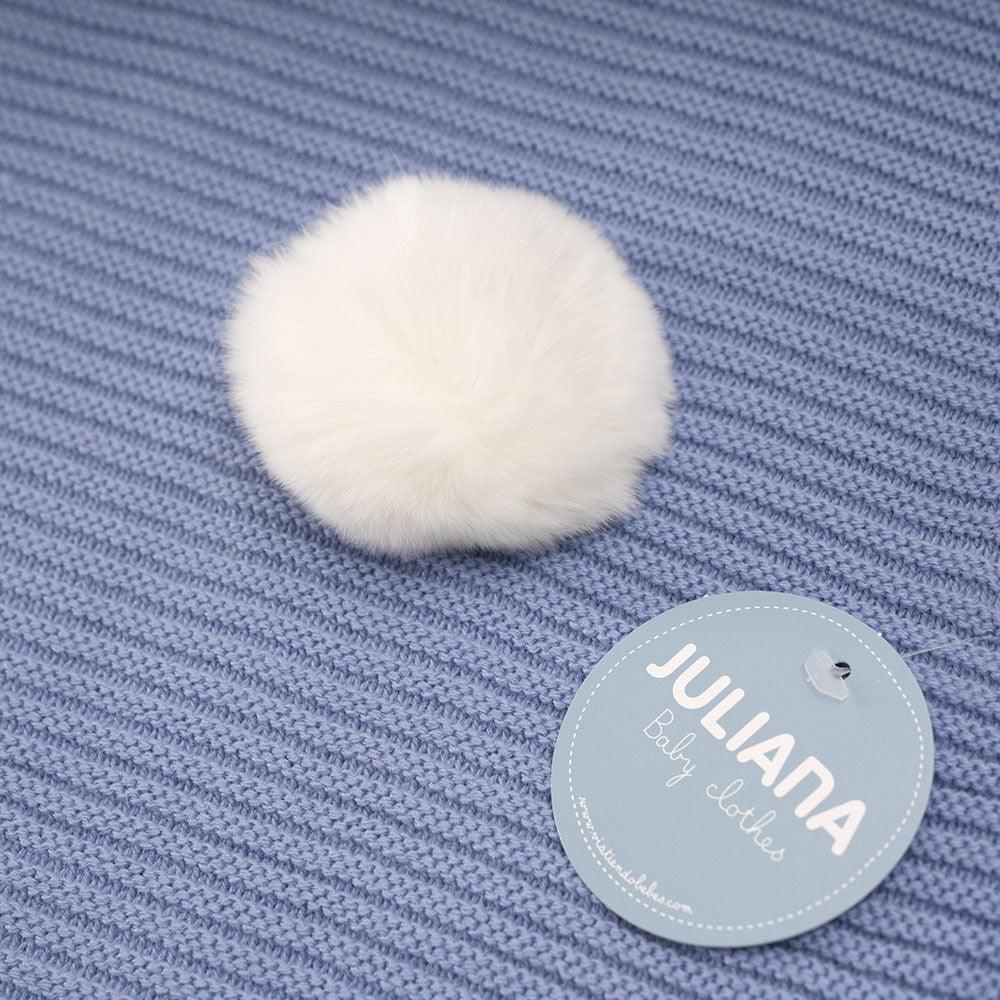 Toquilla Bebé Invierno Punto Mantita Juliana J4031 Pompon colores - Nanetes #