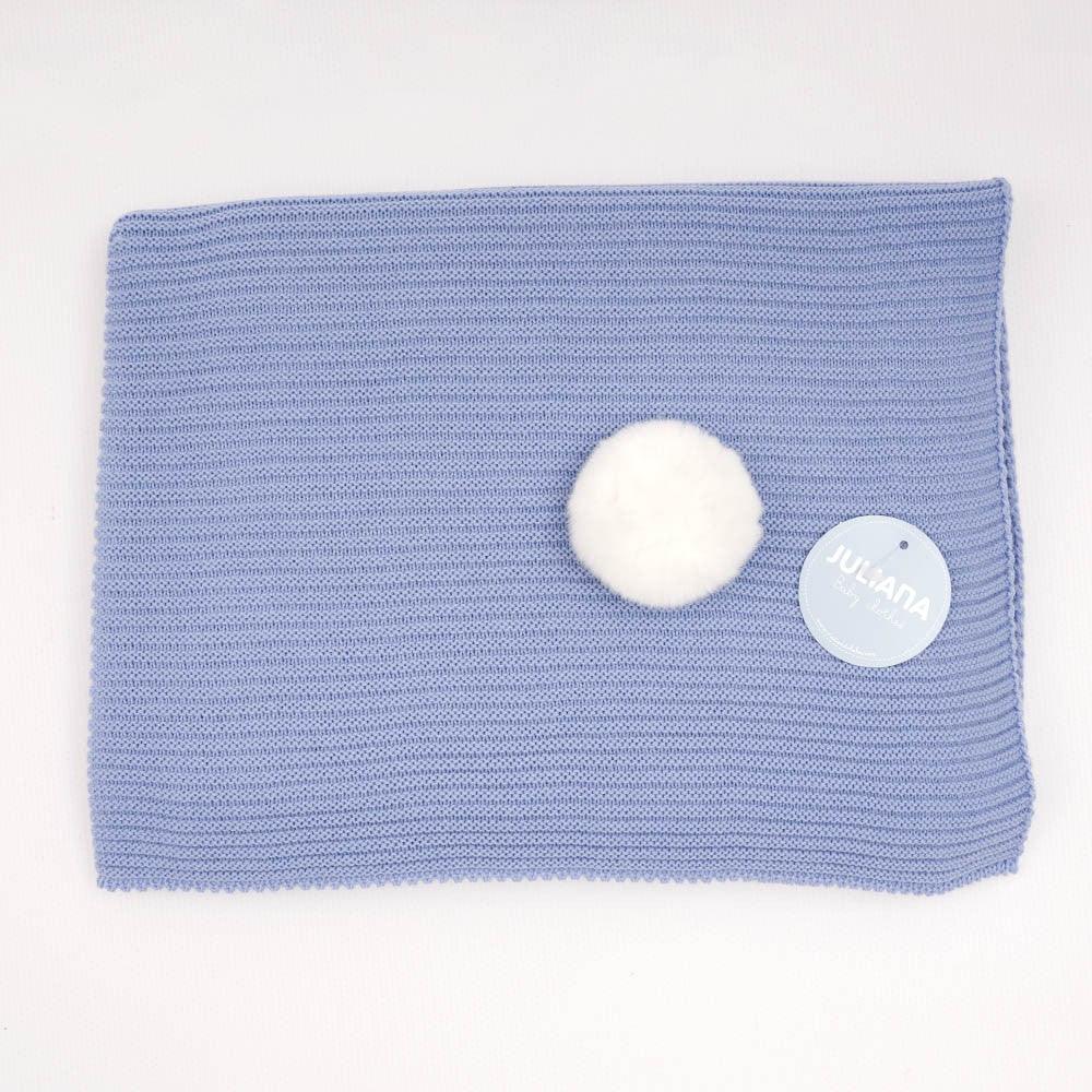 Toquilla Bebé Invierno Punto Mantita Juliana J4031 Pompon colores - Nanetes #