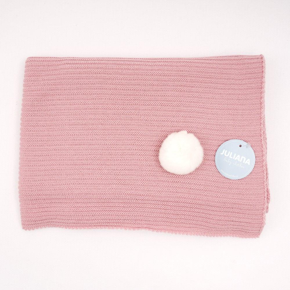 Toquilla Bebé Invierno Punto Mantita Juliana J4031 Pompon colores - Nanetes #