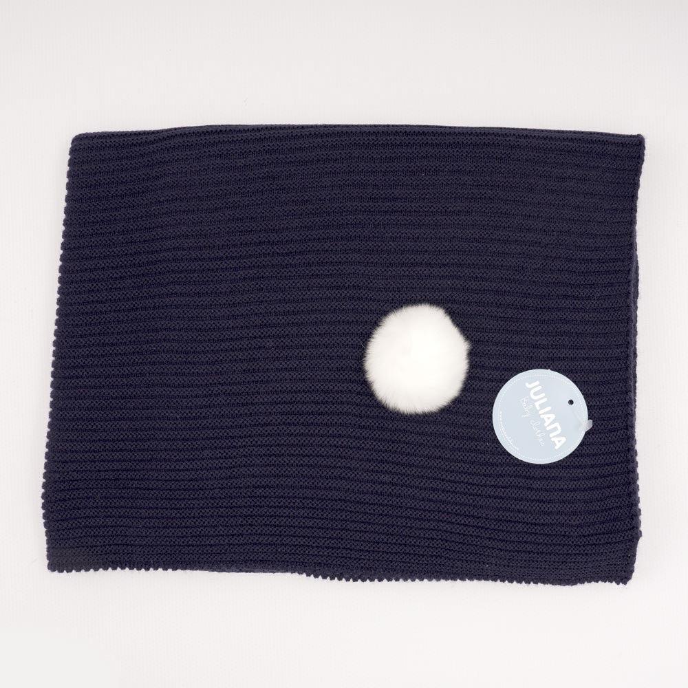 Toquilla Bebé Invierno Punto Mantita Juliana J4031 Pompon colores - Nanetes #