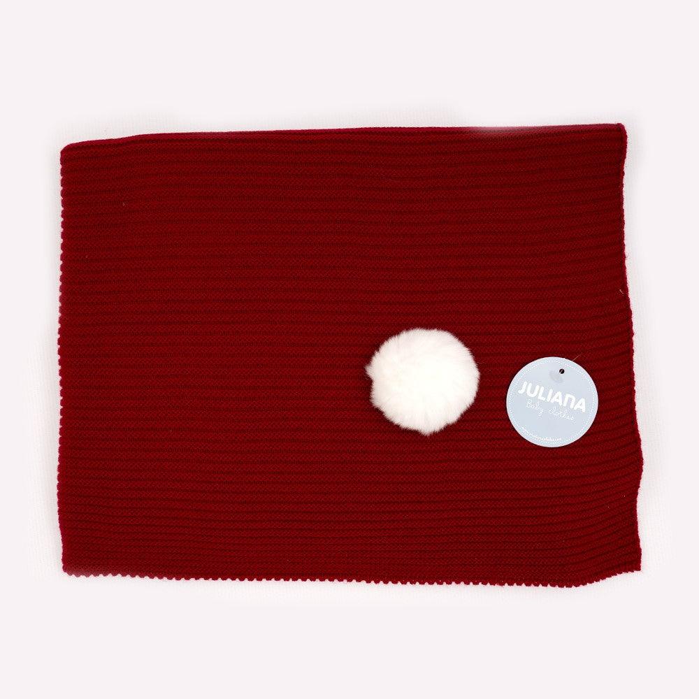 Toquilla Bebé Invierno Punto Mantita Juliana J4031 Pompon colores - Nanetes #