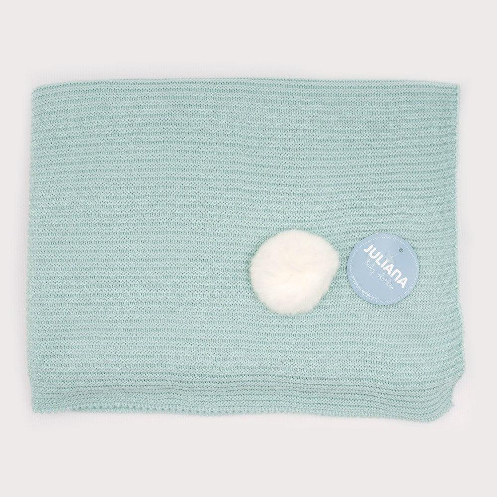 Toquilla Bebé Invierno Punto Mantita Juliana J4031 Pompon colores - Nanetes #