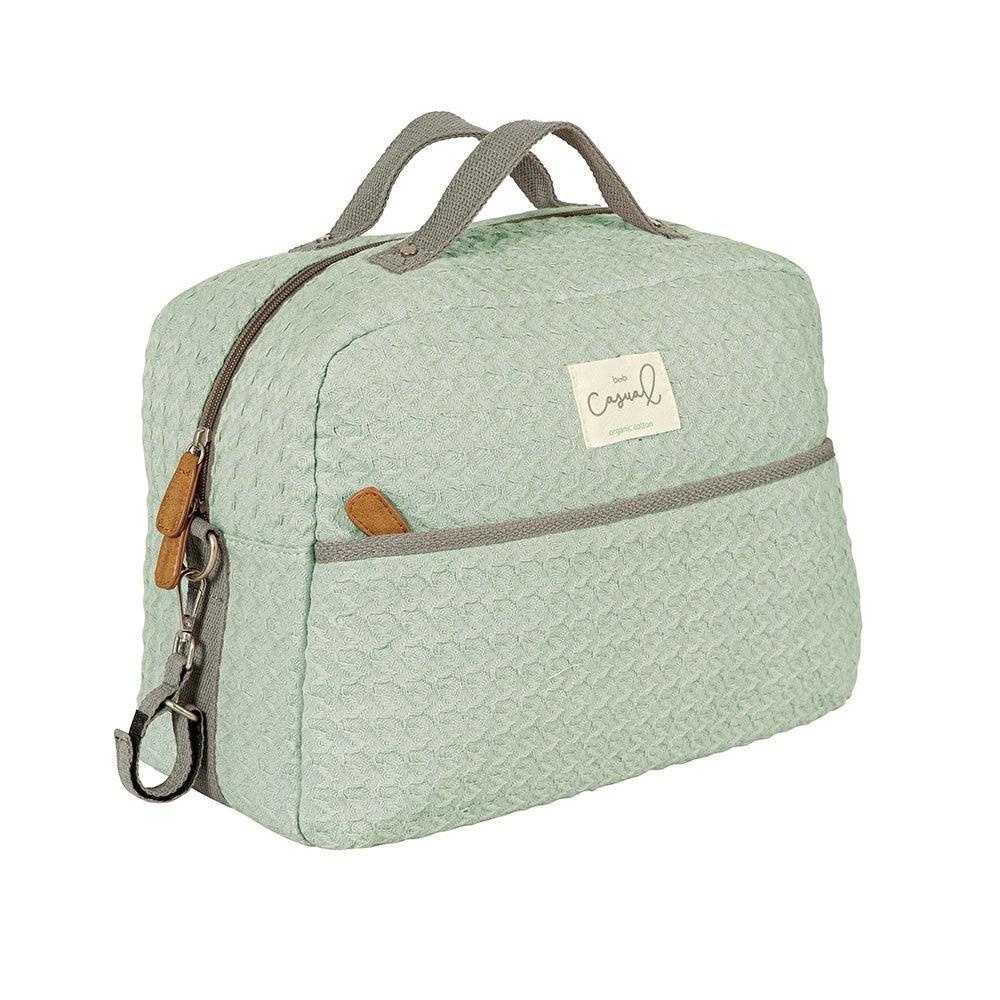 Bolso Maternidad Bebé Bimbi Casual Croché Menta - Nanetes #