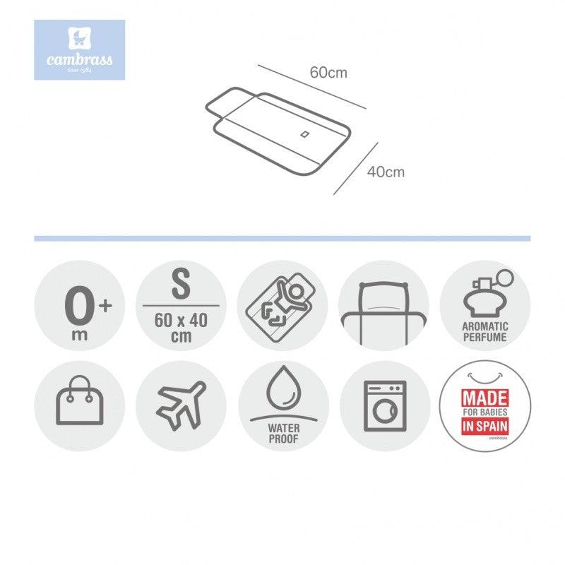 Cambiador plegable Bebé Forest Rosa Cambrass - Nanetes #