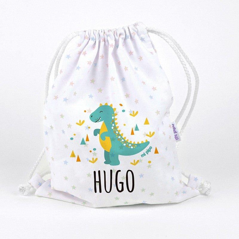 Bolsa Tela Petate Personalizado Mi Pipo Dinosaurio - Nanetes #