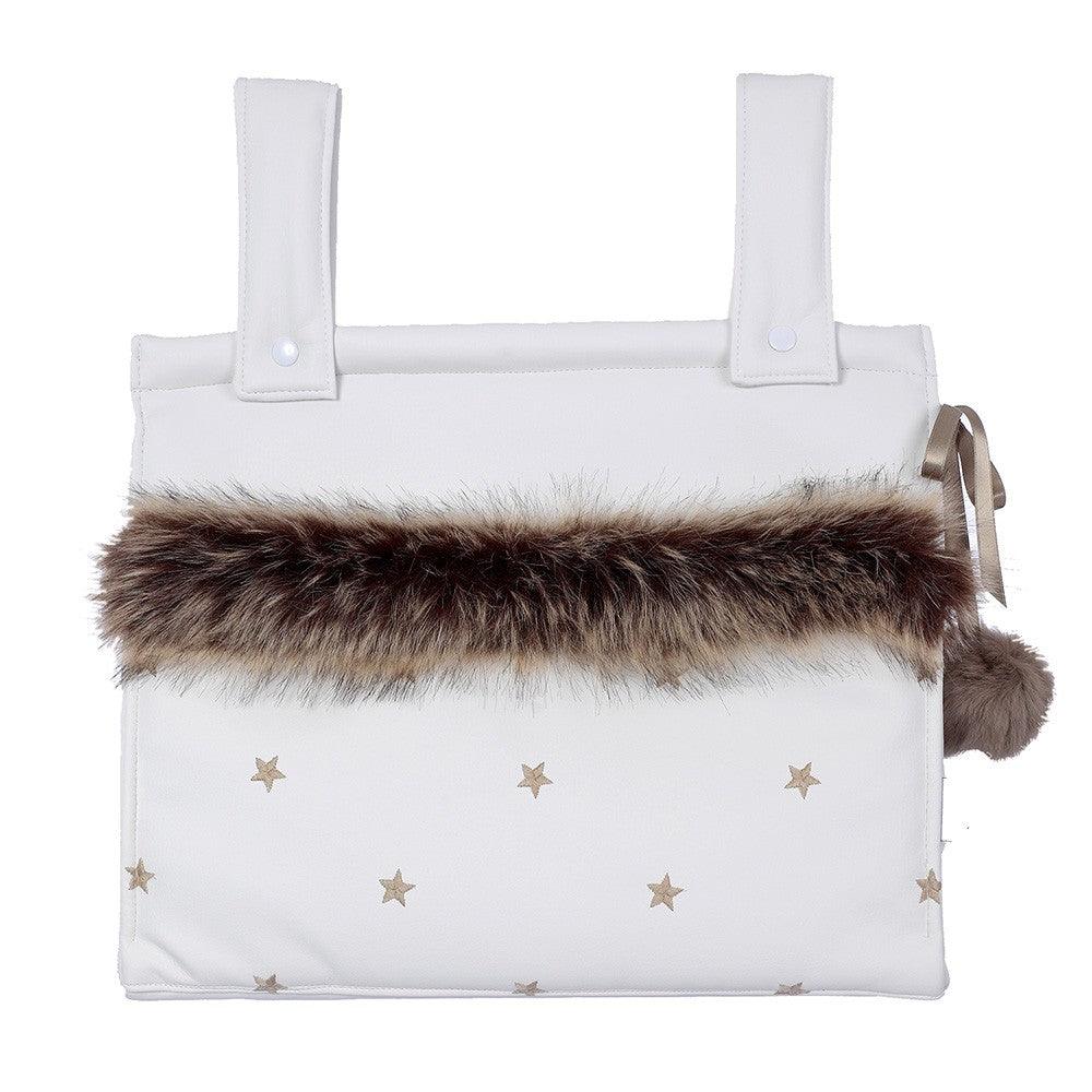 Bolso Panera Polipiel Estrellas Bordadas 107 y Pelo Bebiti - Nanetes #