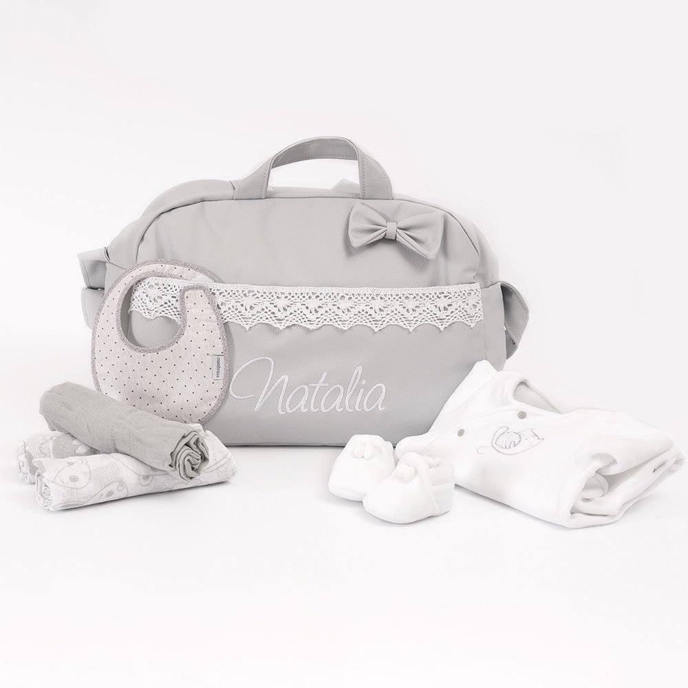 Lote Bebé Maternidad Penelope Gris Personalizado Nanetes - Nanetes #