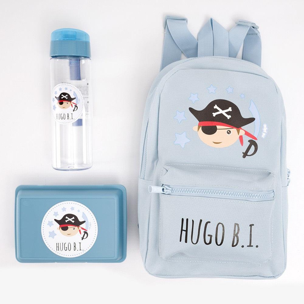 Pack Vuelta al Cole Niño Pirata Azul Mi Pipo - Nanetes #