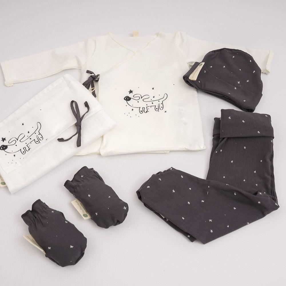 Pack Regalo Maternidad Premium Completo Primera Puesta Perrito Guau - Nanetes #