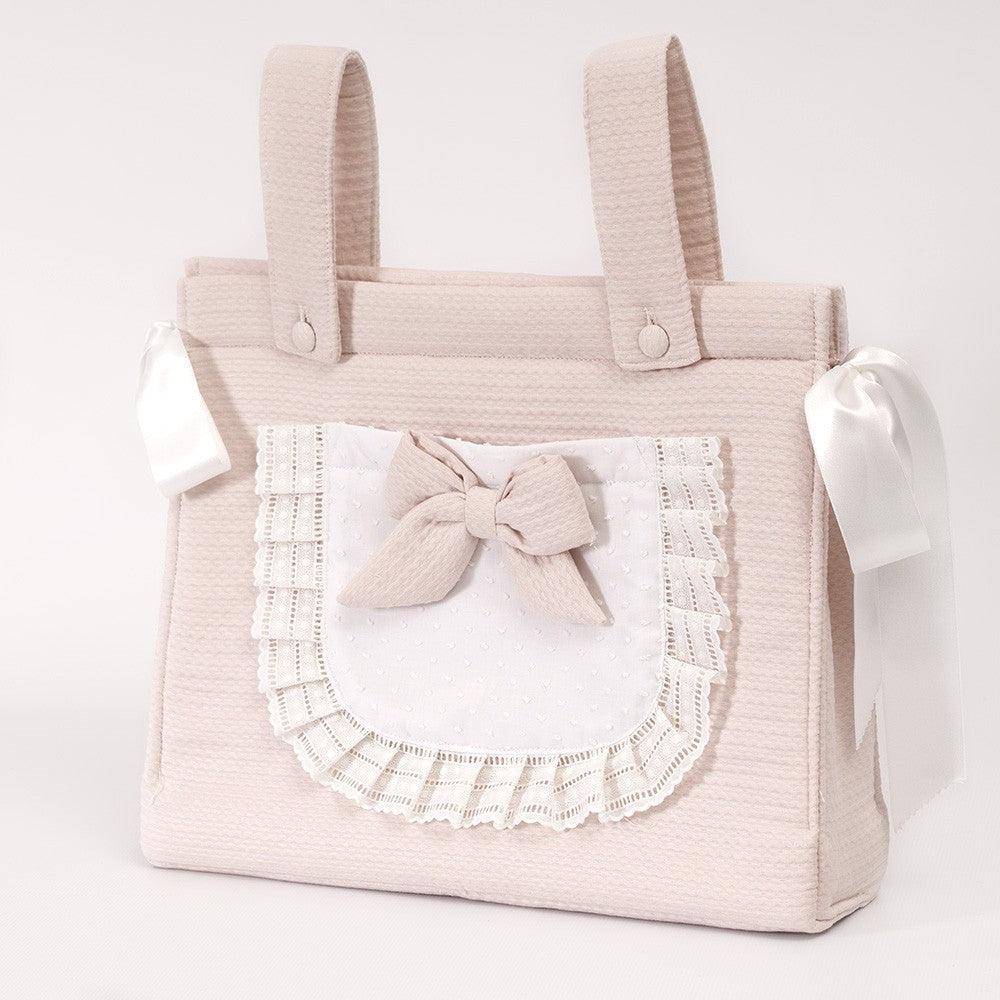 Bolso Talega Clásico Tela Rosa Empolvado Pálido Bebiti by Nanetes - Nanetes #