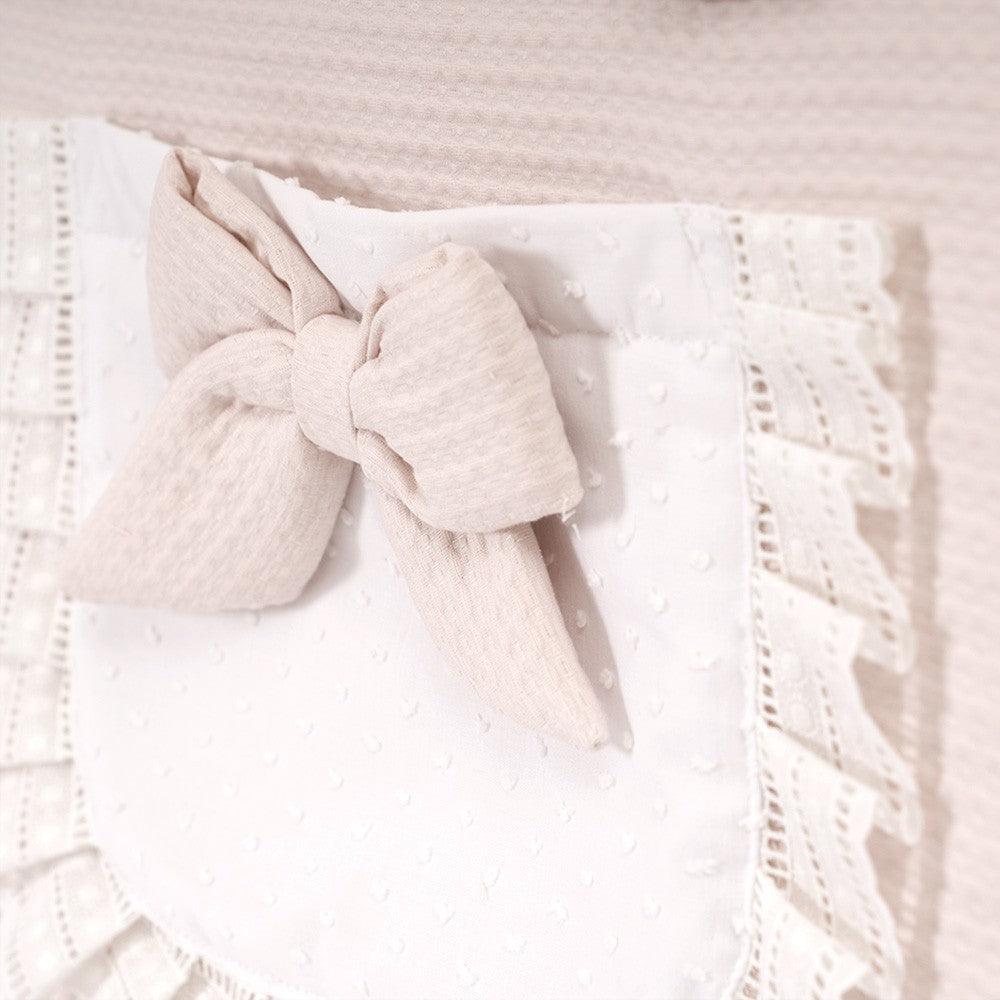 Bolso Talega Clásico Tela Rosa Empolvado Pálido Bebiti by Nanetes - Nanetes #