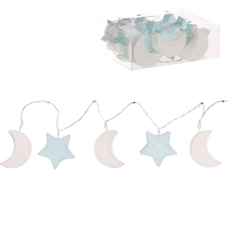 Guirnalda De Leds Blanco/Celeste Mi Pipo - Nanetes #