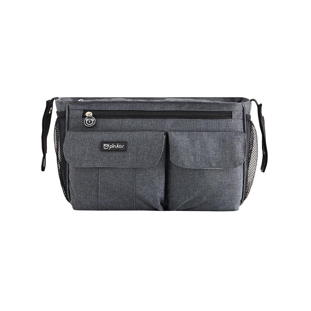 Bolso Organizador Carro Bebé Gris Pirulos - Nanetes #