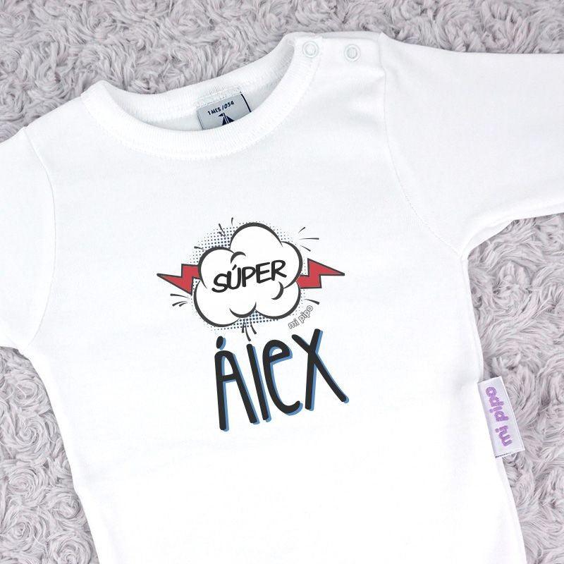 Body Personalizado Bebé Super Nombre Mi Pipo - Nanetes #