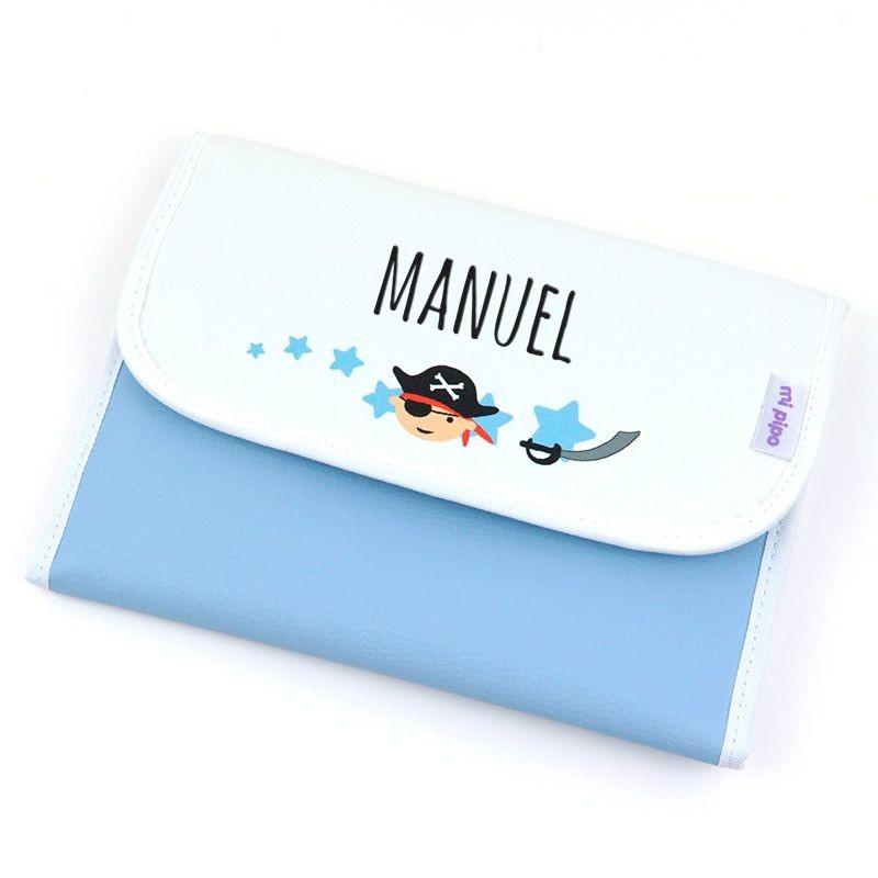 Portadocumentos Bebé Personalizado Mi Pipo Pirata Polipiel - Nanetes #