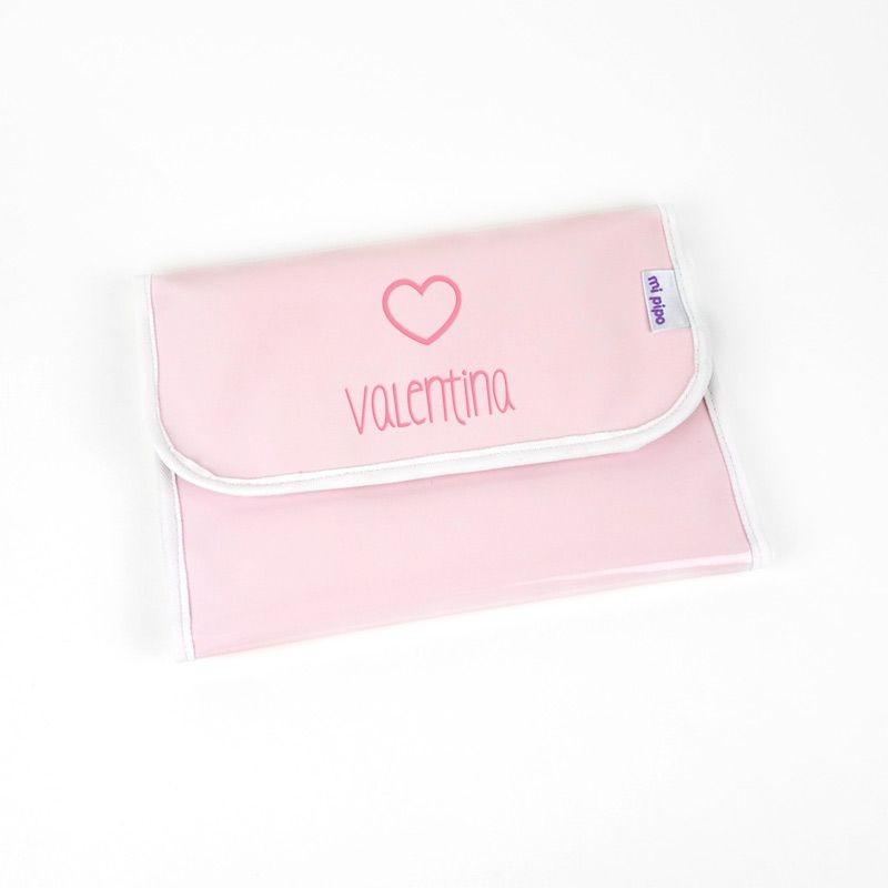 Portadocumentos Bebé Personalizado Mi Pipo Charol Corazón - Nanetes #