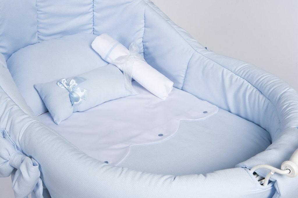 Moises De Mimbre Dulce Celeste Abc Baby - Nanetes #