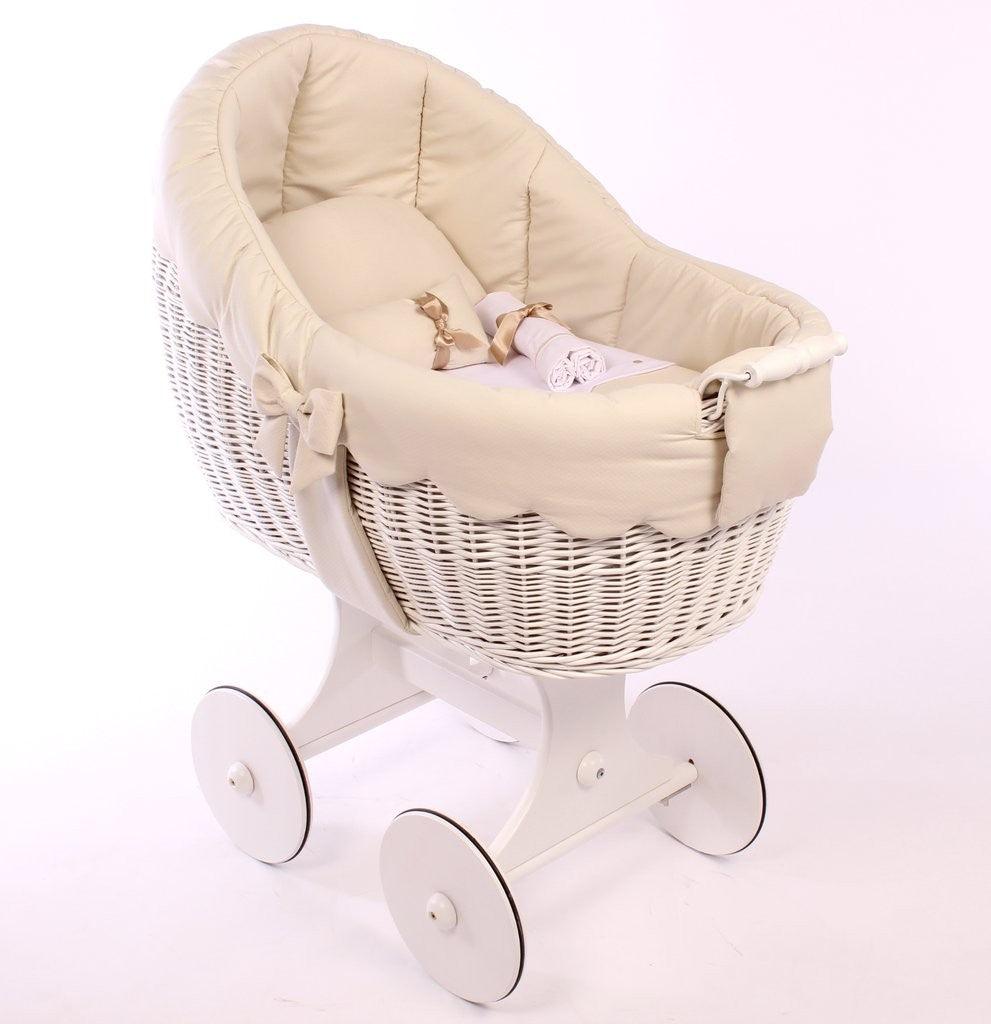 Moises De Mimbre Dulce Beige Abc Baby - Nanetes #