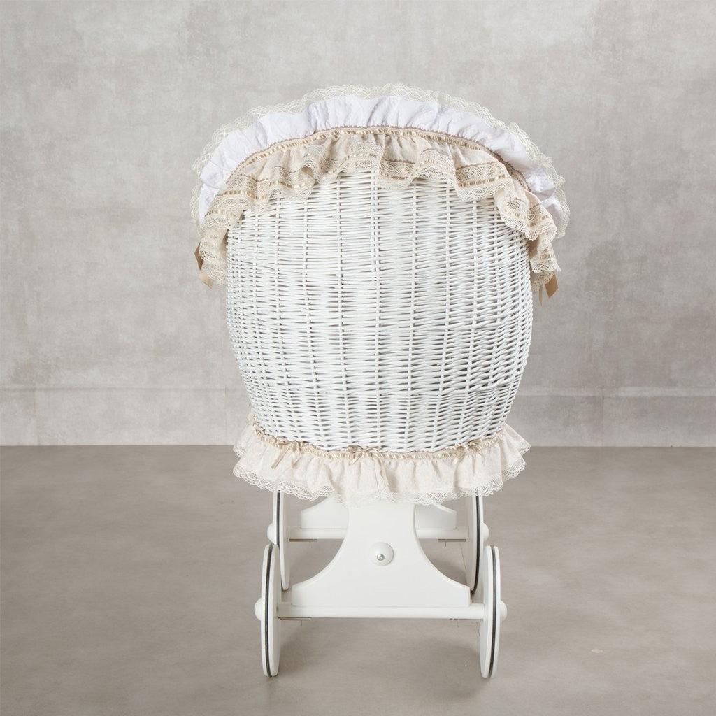 Moisés Bebé Mimbre ABC Baby Barroca Beige - Nanetes #