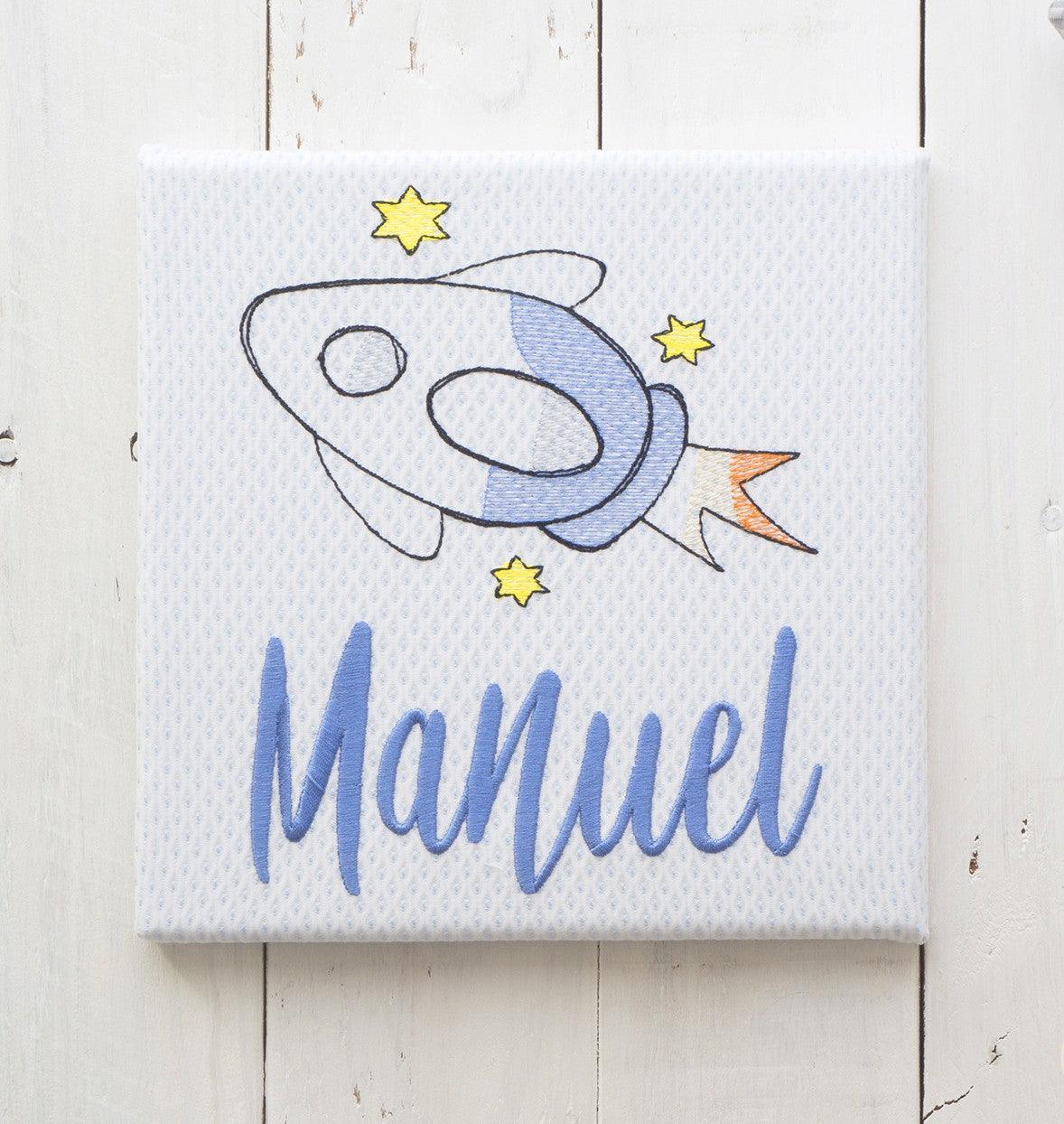 Cuadro Lienzo Personalizado Cohete - Nanetes #