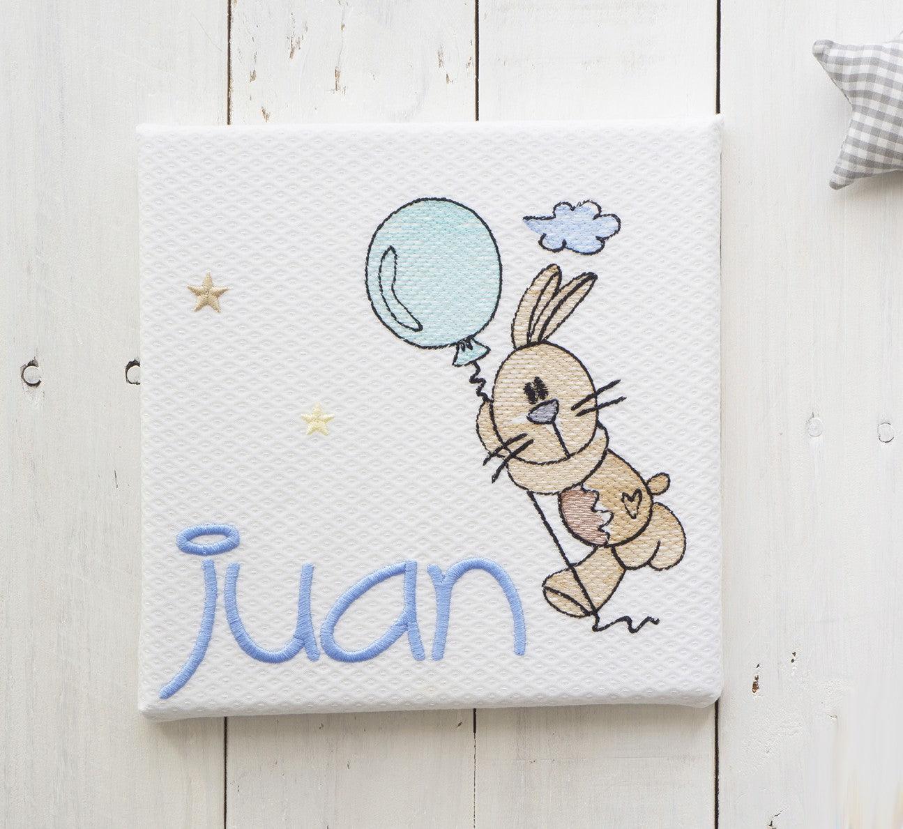 Cuadro Lienzo Personalizado Conejito - Nanetes #
