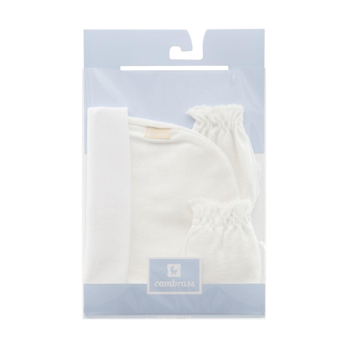 Gorro y Manoplas Bebé Paritorio Beige Cambrass - Nanetes #