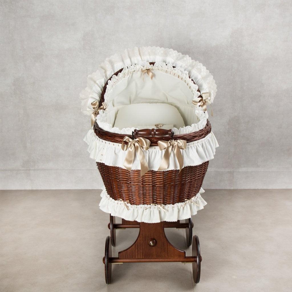 Moisés de Mimbre Bebé ABC Baby Winsord Beige - Nanetes #